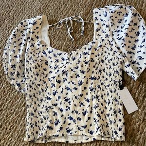 Brand New ASTR The Label Floral Bust Top with Tags